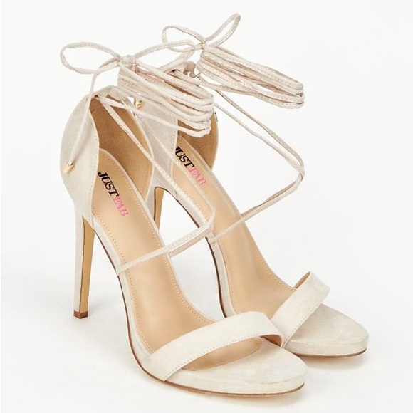 Eleri Open-toed Heels with Ties - Picture 2 of 9